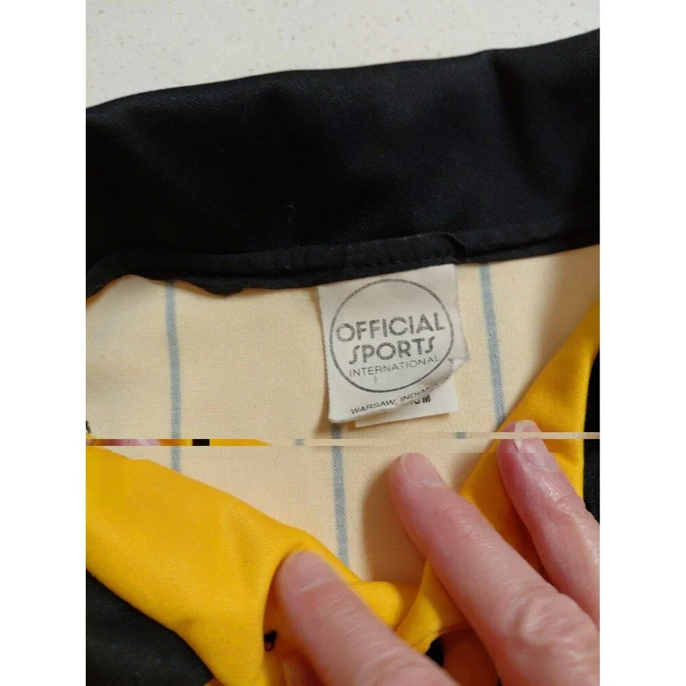 Official Sports USSF Soccer Referee Program Jersey Yellow Long Sleeve Medium M